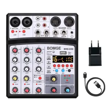 Zvučna kartica uređaji studio Snimanje Glasa 4-Kanalni Audio Mikser USB 16dsp Učinak Sučelje Zvučna Kartica