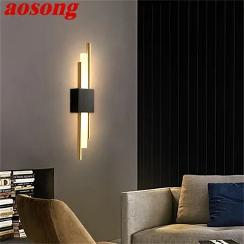 AOSONG Nordic Mesing Zidne Svjetiljke Moderne Svjetiljke Jednostavan Dizajn Led Svjetlo Zatvoreni Za Uređenje Doma
