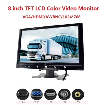 HD 1024*768 4:3 8 Računalo i TV Zaslon video Nadzor Zaslon hdmi LCD monitor s HDMI / VGA / Video / Audio