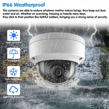 Snimanje Ljudskih Lica H. 265+ 4K 8CH POE NVR 5MP POE Outdoor IP66 Kamera CCTV Sustav za video Nadzor je Osnovna Sigurnost Komplet za video Nadzor