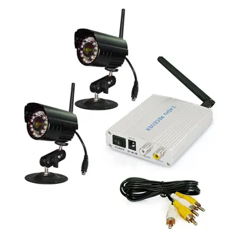 1V2 Two 2.4 Ghz Wireless Camera IR Night Vision For CCTV Sustav Wireless Baby Monitor