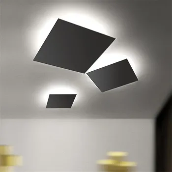Moderni Kreativni DIY Geometrijski Kvadratne Blokove Kombinacije Led Zidna Lampa za Predvorju Krevet Soba Prolaz Dekor 27/37/46 cm 2465