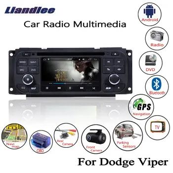 Za Dodge Viper 2002~2008 Android Auto Radio CD DVD Player GPS Navigacijskih karata Skladište OBD TV Ekran MEDIJA
