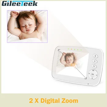SM32 Bežični Video Boja baby monitori i Радионяни 3.2-inčni LCD Zaslon Infracrveni Noćni Vid s Dva Rasprava Temperatura Zaslon Monitora