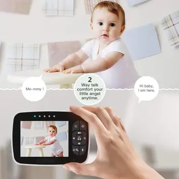 Novi 3,5-inčni ekran je velik baby monitori i радионяни infracrveno noćno bežični video monitor u boji sa uspavanka daljinskom kamera pan i zoom