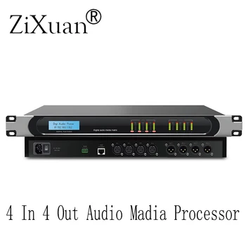 4 In 4 Out Audio Madia Processor 48V s funkcijom upravljanje protokolom povratne informacije 232