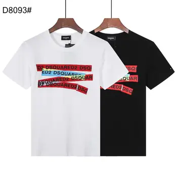 Modni trend Dsquared2 Muška Premium Ispis kratkih rukava grafički majice gotička D8093