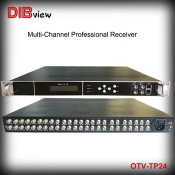 Profesionalni digitalni TV Headend FTA 24-Ch DVB-S/S2 RF FTA tuner 2*ASI na IP ASI gateway BISS Satelitski prijemnik