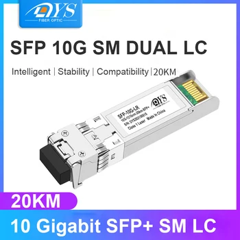 Modul transpondera SFP-10G-LR 1310nm visoka 10Packs SFP+ Ethernet, SMF 10GBASE-LR 20KM,Однорежимный LC