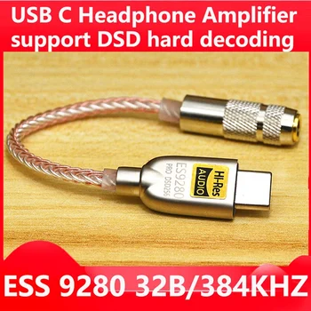 Prijenosno Pojačalo Za Slušalice ES9280C Typec Audio HIFI Adapter HPA ESS DSD Slušalice Type C DAC Amp za Android Telefon