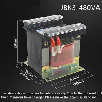 Transformator 220V380V upravljanja mehanički alat JBK3-480VA na 220V110V36V24V2.3V