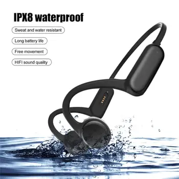 Prijenosni Snažne Bežične Slušalice s Koštane Vodljivosti IPX8 Vodootporan Bluetooth kompatibilne Slušalice Sigurno za Teretanu