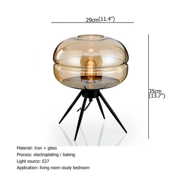 BROTHER Moderne Lampe za Dizajn Nordic Art Glass LED Stolni Svjetlo Kreativni Dekorativne za Dom Spavaće sobe, Dnevni boravak Ureda