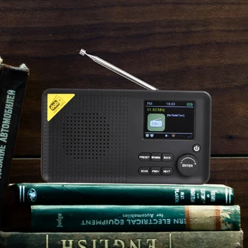 Digitalni Radio Punjiva FM Prijemnik Postavite Vrijeme Dvostruke Satovi Satovi 9 Izbor Jezika Radio Kućni Ured Poklon Putovanje Starješina