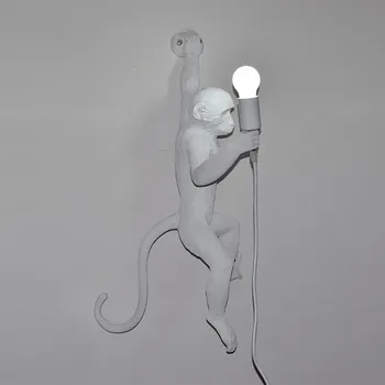 Novi Majmun Lampa-Bijeli Majmun Predaja Lampa Moderne Zidne Lampe lampe Led Žarulja za Spavaće sobe Ured Home Dekor Zid Bra B121