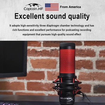 US Captain Hyperx quadcast professional mikrofon USB drive free live anchor microphone