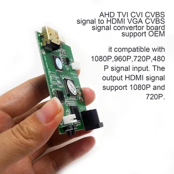 Besplatna dostava PCB HD Video Signal Convertor Board AHD TVI CVI CVBS signal to HDMI VGA CVBS signal convertor board AHD41