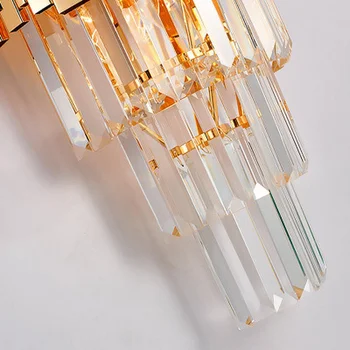 Zlatni Moderan Zidna Lampa Svjetlost Kristalna Zid Luksuzni Kreativni Topli Hodnik Spavaća Soba Noćni Lampe
