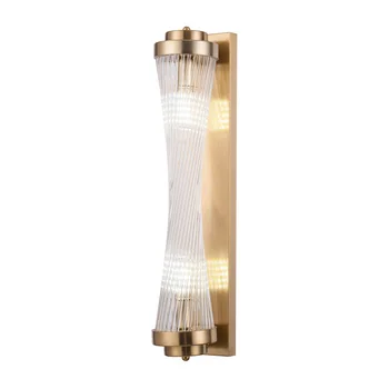 Rangcy Gold Wall Sconce Lighting For Bedside Luxury Glass Lampshade LED Wall Lamp AC110-240V Indoor Rasvjete Lighting