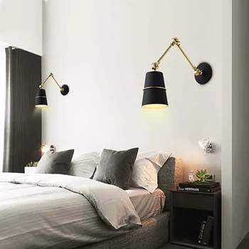 Nordice moderan crystal spavaća soba svjetlo guščiji vrat stablo crystal mali hodnik zidne lampe trpezarija zidne lampe