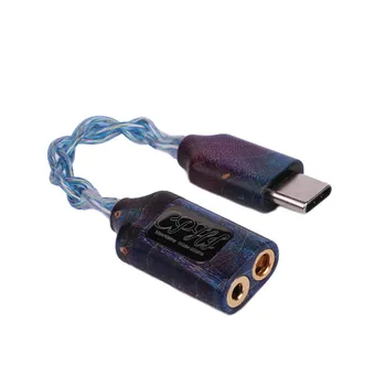 Type-C do 2,5 mm 3,5 mm Priključak Dual-Port CPHI PRO Amp Hifi Slušalice Audio Kabel, Podrška za 32bit 384 khz Za Android Telefon Računalo