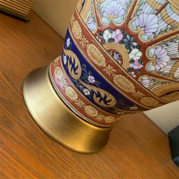 Europska Keramičke Veliki Hodnik Lampe za Luksuzni Klasični Palača Porculanska Svjetlo Noćni Predsoblje Dekor Lampe za 74 CM