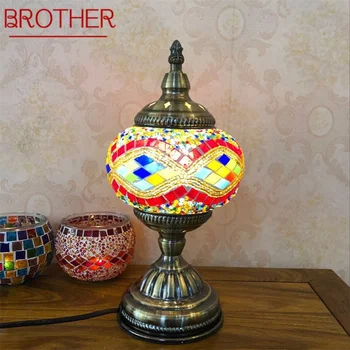 BROTHER Retro Exotict Lamp Romantic Creative LED Desk Light for Home Living Bedroom Bedrooms