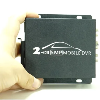2-kanalni mini-AHD DVR za auto/Autobus/Kuća 2-KANALNI mini mobilni dvr+1080P Kamere podrška CVBS/AHD 5.0 MP Realtime SD Card Mobilni DVR