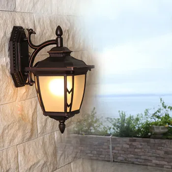 Klasicni Otvoreni Vodootporan Zidne Lampe Novi Kineski LED Bi Svjetiljka Stepenice za Prolaz otvoreno Dvorište Vanjska Zidna Lampa