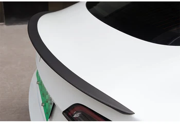 Stražnji Spojler Prtljažnika i Krila Za Tesla Model 3 MODEL3 2017-2019 DC Stil Mat Karbonskih Vlakana Automobila Gornji Decklid Krova Splitter Usne Poklopac