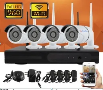 Wi-Fi 960 P Bežični 4CH int IP Kamera NVR Kit