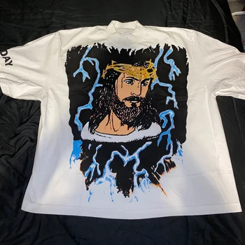 Muški Nova luksuz 2020 Chicago je Isus Kralj Majice t-Shirt Hip-Hop Skateboard Ulica Pamučne Majice T-Top kenye S-XXL #N307
