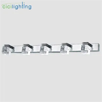 110V 220V 15W 75cm LED Crystal Bathroom Svjetla Clear Crystal Rain Drop Lampshade Mirror Lighting Šminka Vanity led Wall Fixtures