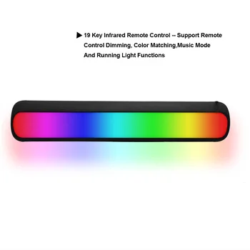 2 kom. Šarene Ambijent Play Light Bar Wifi+Ble Magic Music Sound Control Light RGBW LED Novo Osvjetljenje Raspoloženje Svjetla 3D Lampa